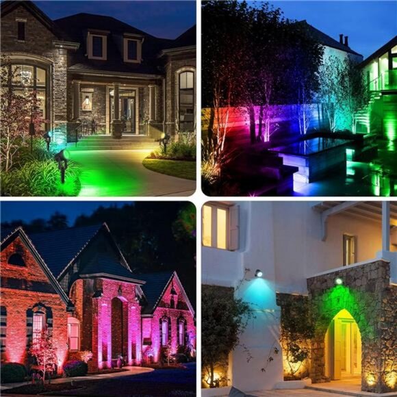 Halloween Solar Spot Lights Outdoor Color Changing, Landscape - Picture 7 of 8